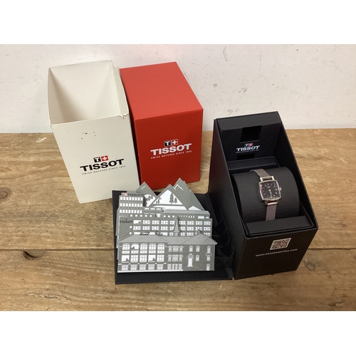 475 - Tissot Swiss Watch Silver Tone with Square Face & adjustable strap in original box, original retail ... 