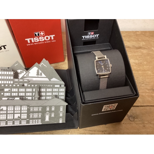 475 - Tissot Swiss Watch Silver Tone with Square Face & adjustable strap in original box, original retail ... 