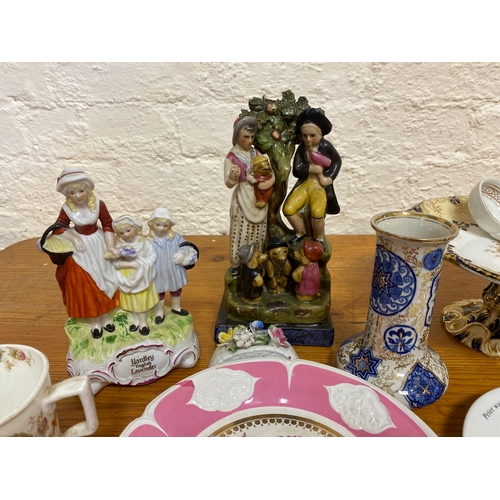 381 - Quantity of Ceramic (some AF) to Include Staffordshire Figure, Portmeirion and James Kent Longton ‘A... 