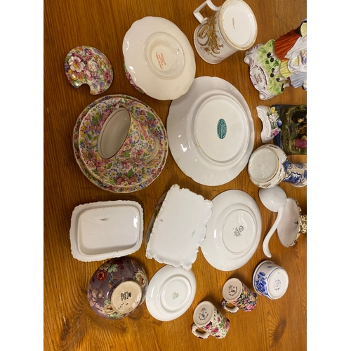 381 - Quantity of Ceramic (some AF) to Include Staffordshire Figure, Portmeirion and James Kent Longton ‘A... 