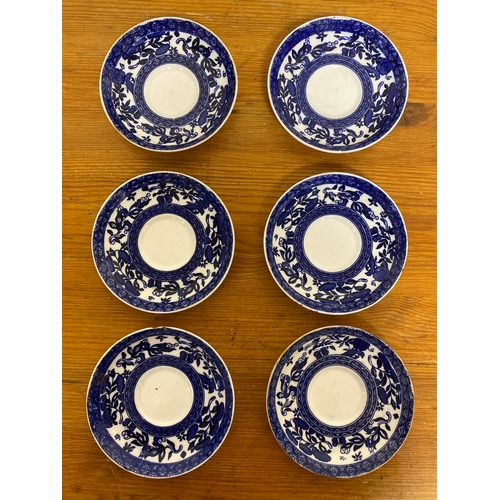 371 - C.1930’s Coalport Blue and White Part Teaset, some AF