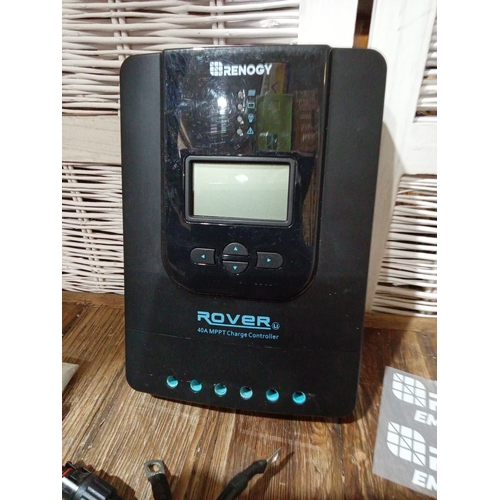 633 - Renogy Rover Li 40A MPPT Solar Charge Controller c/w Panel Connectors