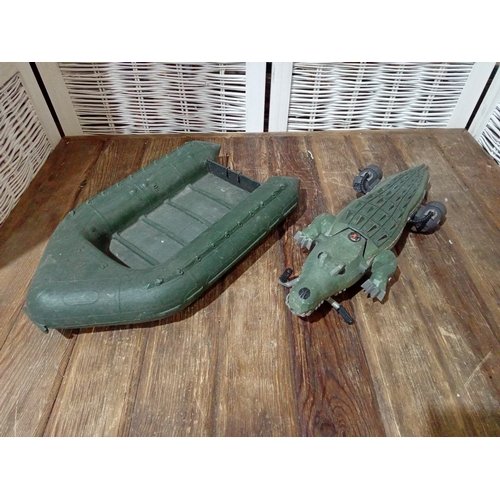 309 - Action Man 70's Assault Dinghy & 00's Crocodile Mission Disguise