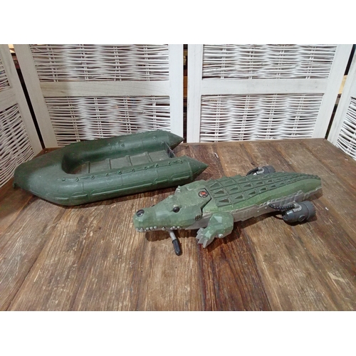 309 - Action Man 70's Assault Dinghy & 00's Crocodile Mission Disguise