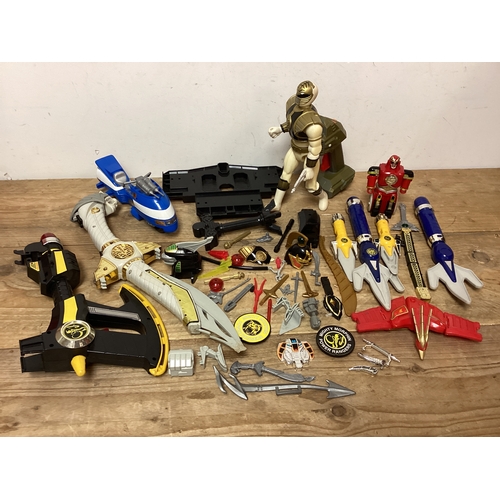 318 - Collection of Vintage Power Rangers Accessories, Weapons etc.,