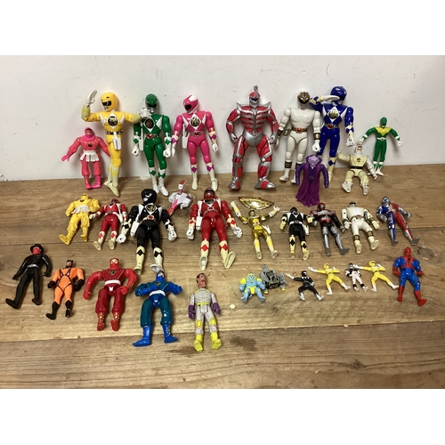 319 - Collection of Vintage Power Rangers Action Figures plus others