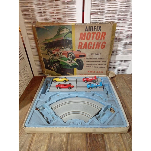 320 - Early 1960's Airfix Model M.R.11 Slot Car Racing Set