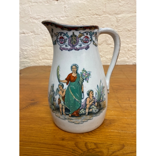 363 - Antique 1862-1876 Beech & Hancock Pomona Pattern Ceramic Jug