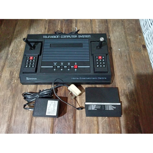 301 - Rowtron Television Computer System c/w Power Supply & Game Cartridge