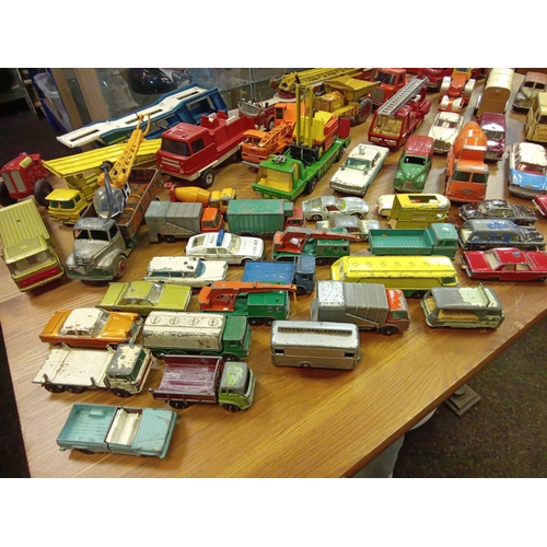 242 - Large Lot of Playworn Diecast Vehicles to Include Dinky, Corgi, Matchbox