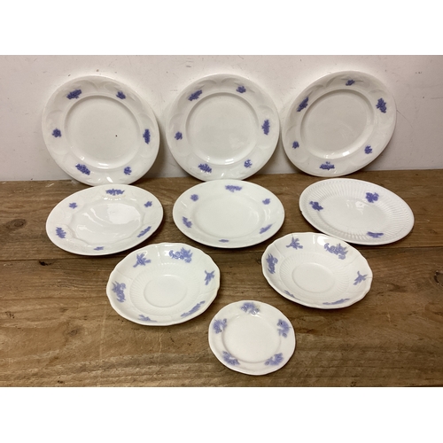 353 - Collection of Victorian Adderley Bone China Plates - 