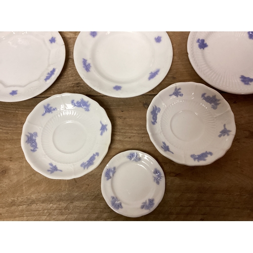 353 - Collection of Victorian Adderley Bone China Plates - 