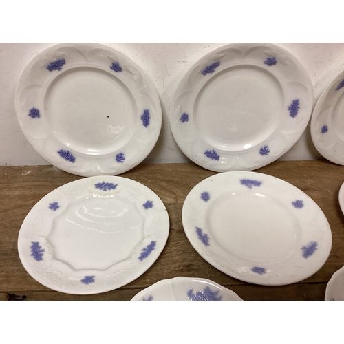 353 - Collection of Victorian Adderley Bone China Plates - 