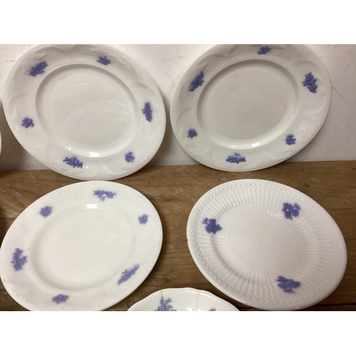 353 - Collection of Victorian Adderley Bone China Plates - 