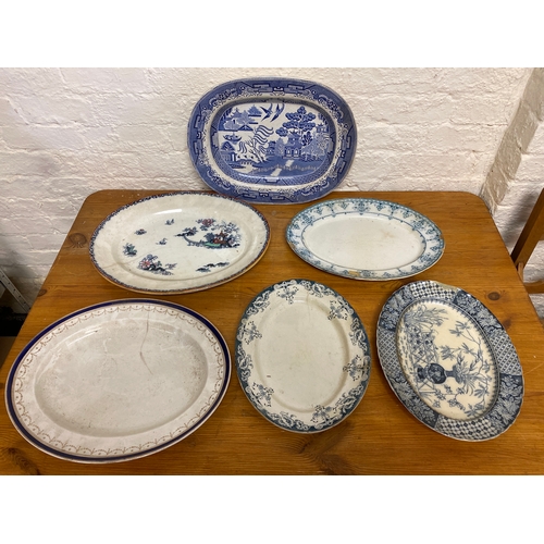 356 - Six Ceramic Serving Platters (AF)