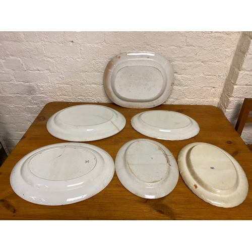 356 - Six Ceramic Serving Platters (AF)