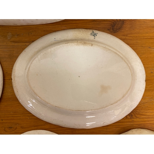 356 - Six Ceramic Serving Platters (AF)