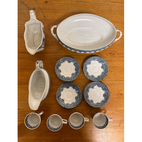 357 - Quantity of Blue and White Tea and Tableware including Grindley