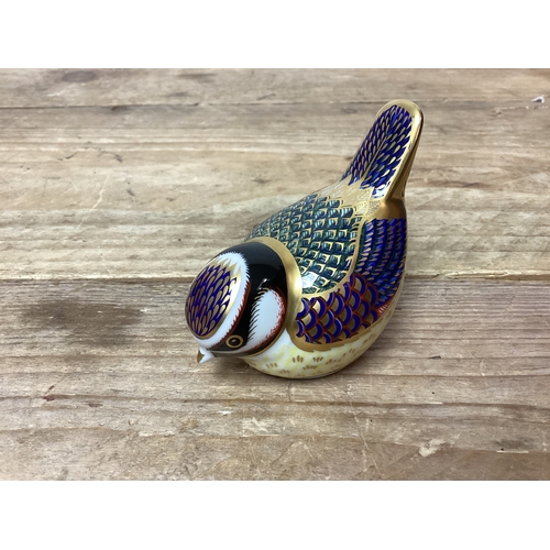 112 - Royal Crown Derby Bird with Gold Stopper