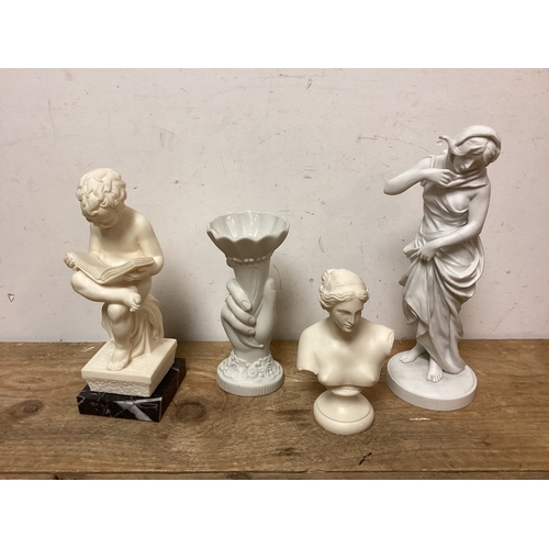 113 - Collection of White Neo Classical Style Figures to include Italian & Portmeirion