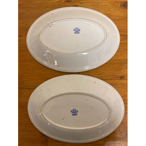 327 - Pair of John Maddock & Sons c.1950s Oval Dishes