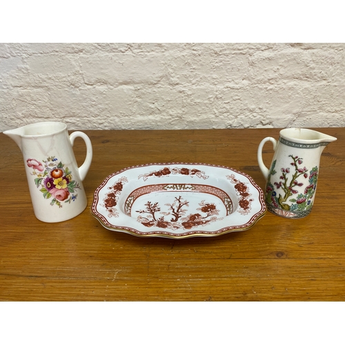 333 - Three Pieces of Coalport including Indian Tree Coral