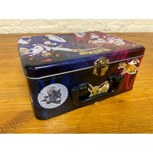 256 - Collection of Pokémon Trading Cards in Metal Case