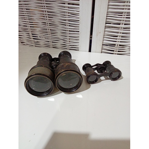 79 - Early 20th Century Field Binoculars & Opera Glasses. Leather Bound