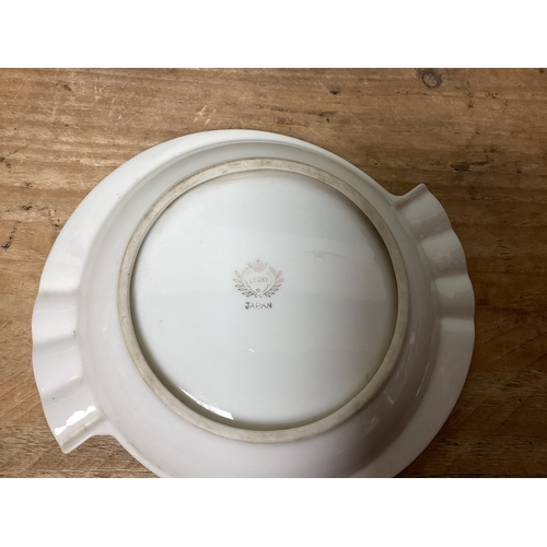 25 - Carved Wooden Pipe Rack complete with Pipes & Japanese Lucky Ashtray, Pipes include Bewlay Briarcut,... 