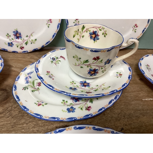 200 - Paragon Fine Bone China English Blue Bell Part Set with Star Back Stamp Circa 1923 to 1933