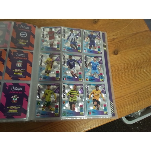 35 - Premier league Trading cards 21/22. Collectors binder part complete.