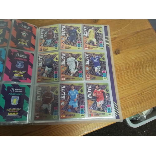 35 - Premier league Trading cards 21/22. Collectors binder part complete.