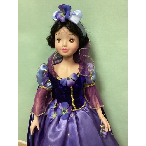 37 - Disney Princess Brass Key Doll, Snow White Height 46 cm
