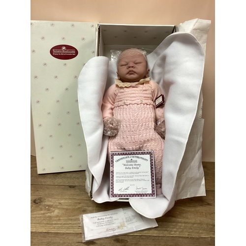 317 - Ashton Drake Galleries So Truly Real Baby Emily Doll in original box with Certificate of Authenticit... 