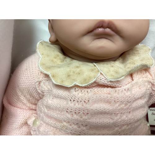 317 - Ashton Drake Galleries So Truly Real Baby Emily Doll in original box with Certificate of Authenticit... 