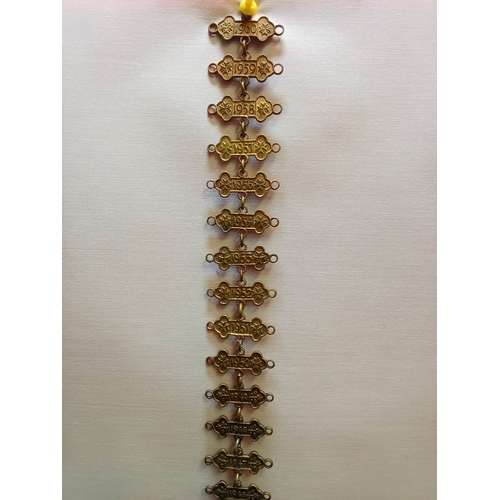 43 - St John Ambulance Association Member Medal & Date Bars from 1941-1960. Only 1955 Missing