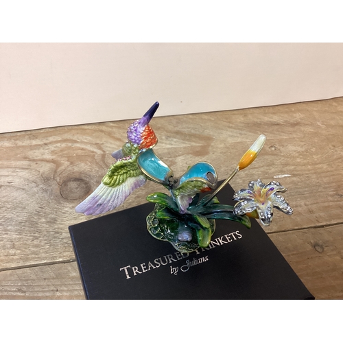 52 - Treasured Trinkets by Juliana Humming Bird Trinket Pot with Box