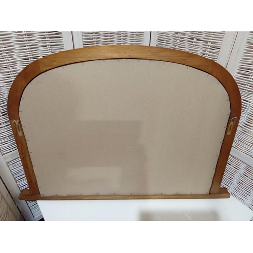 27A - Wooden Framed Mantle Mirror. App. 36