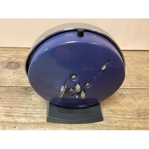 334 - Westclox Big Ben Repeater Wind up Alarm Clock in Blue