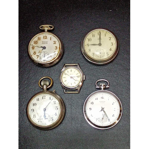 342 - Collection of Pocket Watches & A Wristwatch for Spares or Repairs. Includes Smiths & Westclox