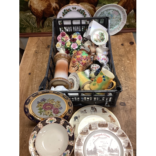 342 - Mixed Tray of Collectable Mixed Ceramics & Plates