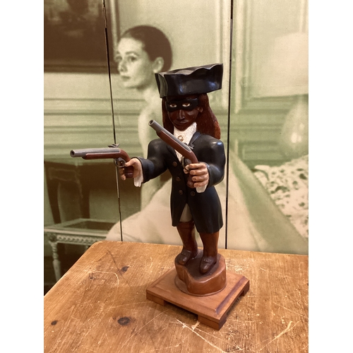 221 - Large Wooden Dick Turpin Figure 61 cm