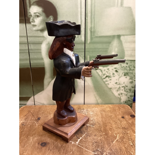 221 - Large Wooden Dick Turpin Figure 61 cm