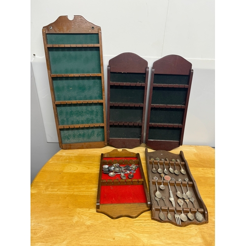 59 - *Collection of spoon displays and spoons