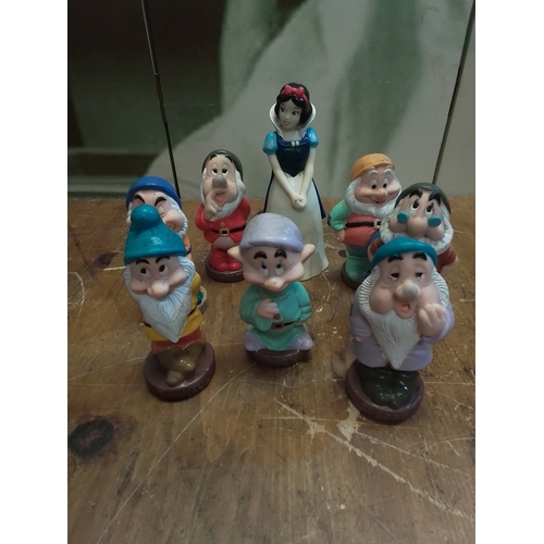 284 - Collection of plastic figures of snow white and the seven dwarfs