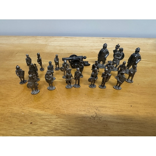 243 - *Collection of miniature pewter figures