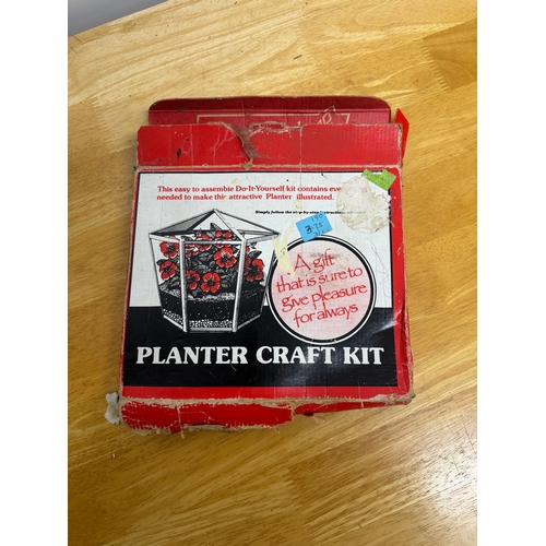 265 - *Vintage glass planter kit