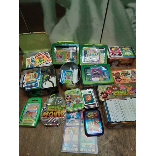 290 - Large collection of Moshi Monsters trading card's,  mash up card's,  top trump's  and more