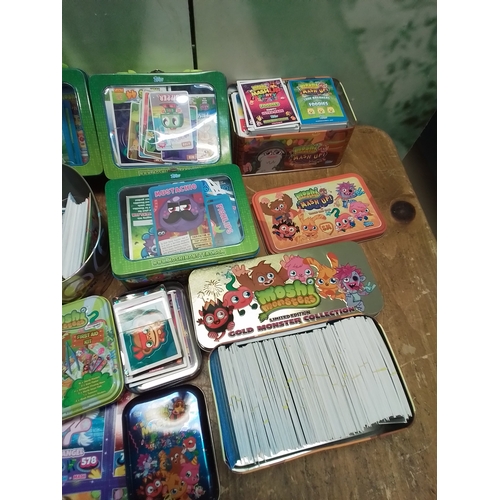 290 - Large collection of Moshi Monsters trading card's,  mash up card's,  top trump's  and more