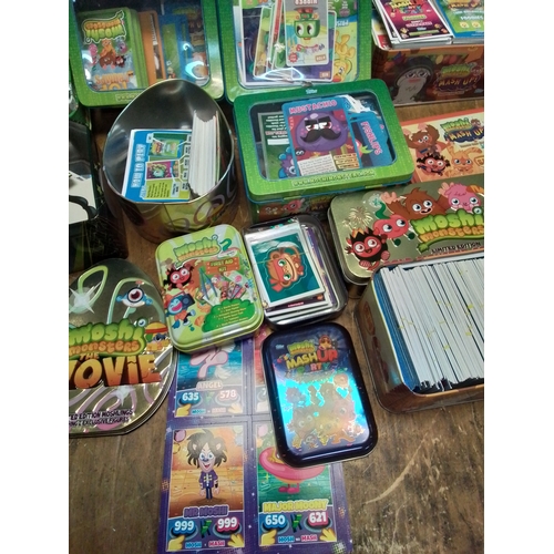 290 - Large collection of Moshi Monsters trading card's,  mash up card's,  top trump's  and more